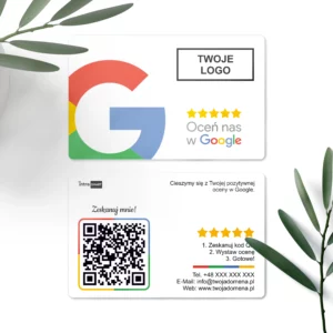 Karta NFC Oceń nas w Google